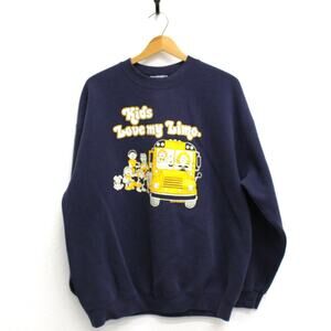 Vintage School Bus Limo Sweatshirt XL